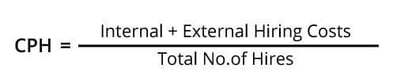 Cost Per Hire Formula