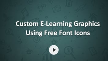 Custom E-Learning Graphics Using Free Font Icons